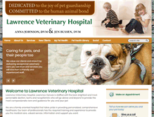 Tablet Screenshot of lawrencevethospital.com